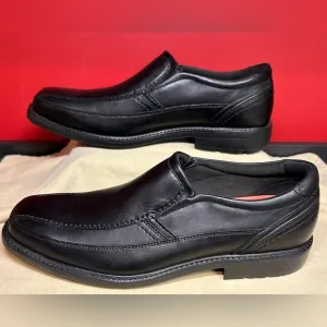 Rockport Walkability Black Leather Men’s Slip On Square Toe Loafers Size 11.5