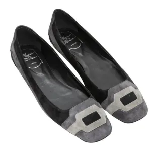 ROGER VIVIER SUEDE BALLET FLATS SIZE 39