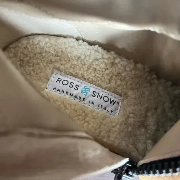 Ross &amp; Snow All Weather Suede Printed Fur Boots NWT
