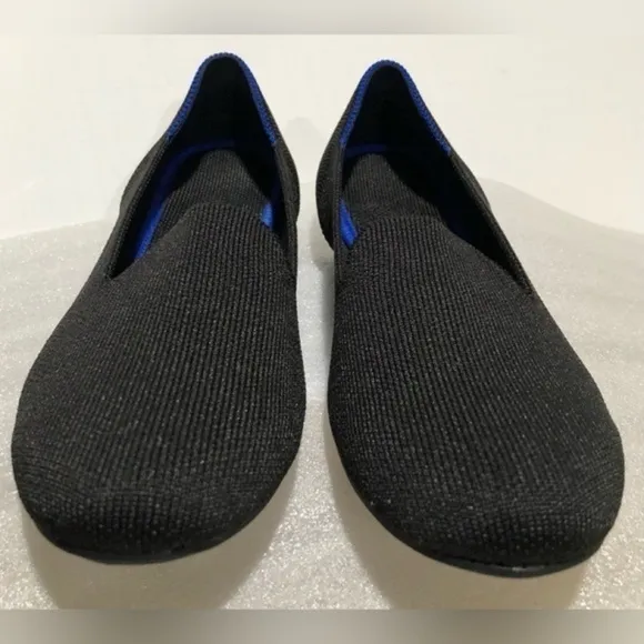 Rothy’s Black Knit Loafers Chic Slip On Ballet