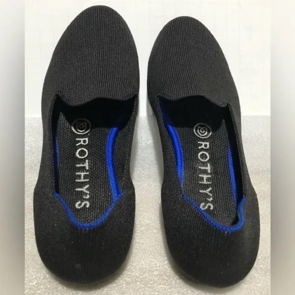 Rothy’s Black Knit Loafers Chic Slip On Ballet