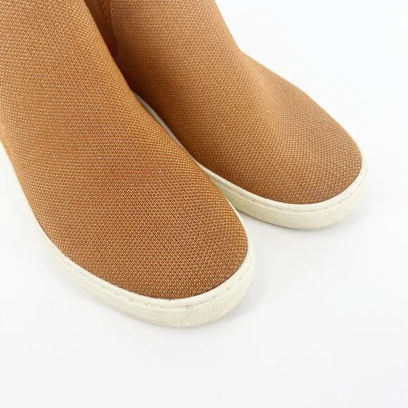 Rothy's Chelsea Ankle Boot Sneakers Fawn Knit Casual Size 8