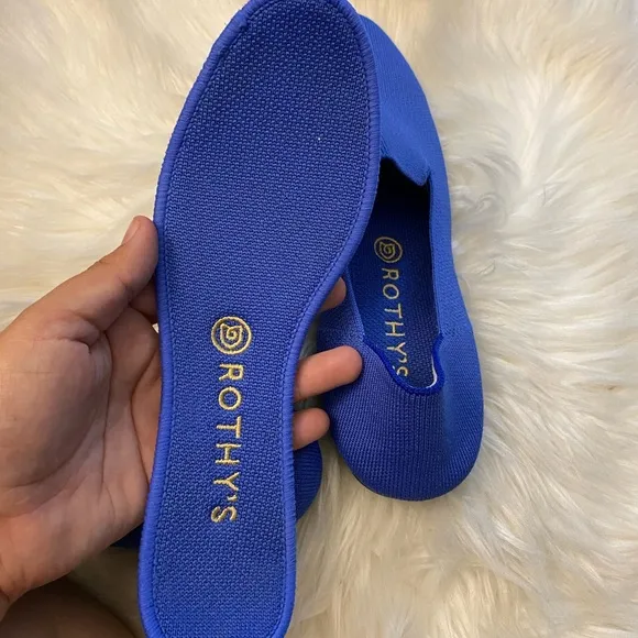 Rothy’s Cornflower Blue Shoes Size 9 ballet flats slip on round