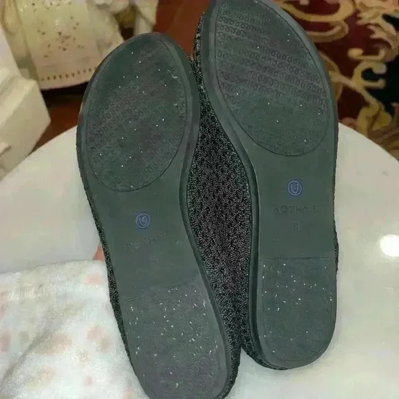 Rothy’s Flats Black Honeycomb Round Toe - Retired sz 8
