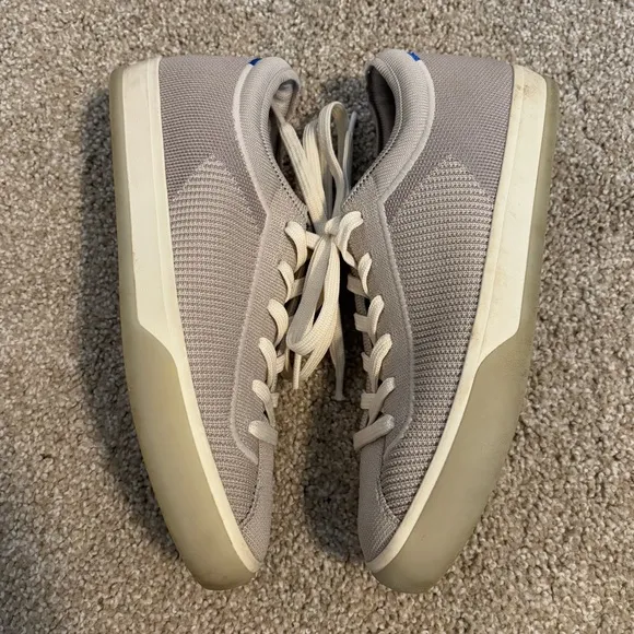 Rothy's Lace Up Tan Comfort Sneakers Size 8