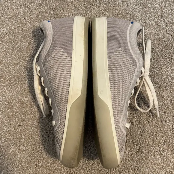 Rothy's Lace Up Tan Comfort Sneakers Size 8