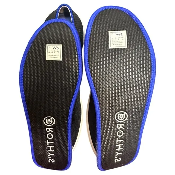 Rothy's Original Slip On Sneaker Womens Black Comfort Shoe, Sz 6