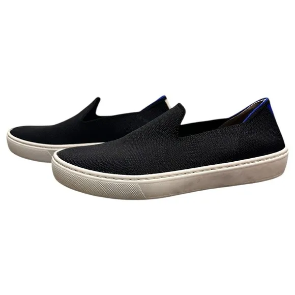 Rothy's Original Slip On Sneaker Womens Black Comfort Shoe, Sz 6