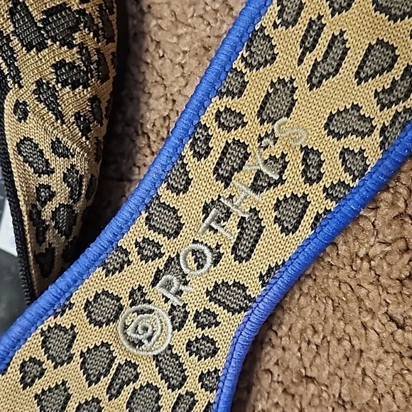 Rothy’s RETIRED Leopard Spotted Round Toe Flats, Size 8.5