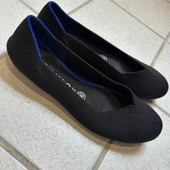 Rothy’s Round Toe Black Flats - 7.5