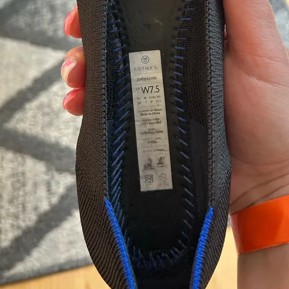 Rothy’s Round Toe Black Flats - 7.5