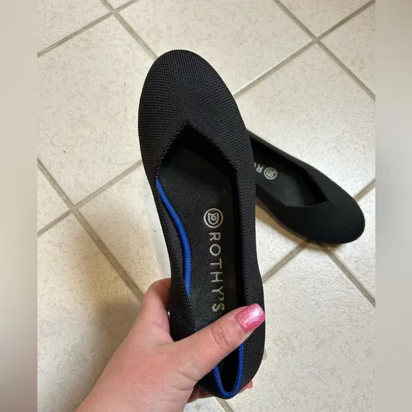 Rothy’s Round Toe Black Flats - 7.5