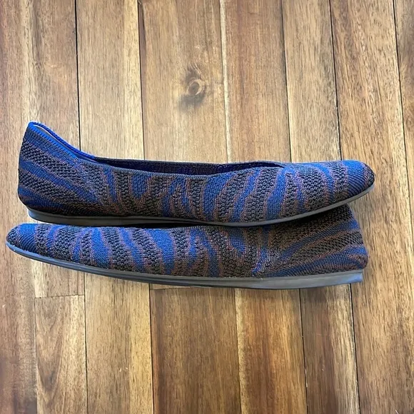 Rothy’s sapphire zebra flats