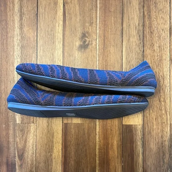 Rothy’s sapphire zebra flats