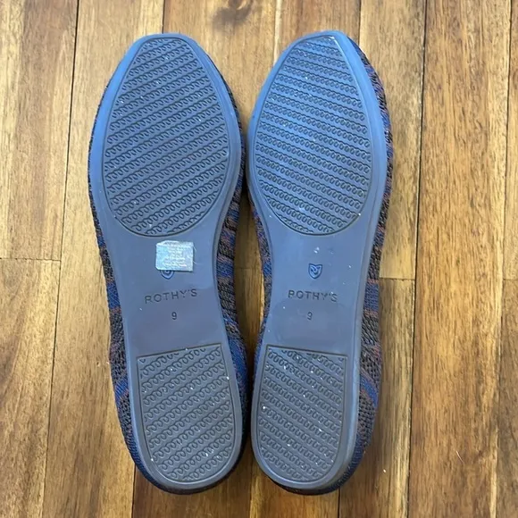 Rothy’s sapphire zebra flats