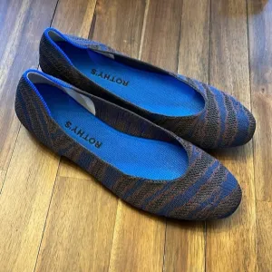 Rothy’s sapphire zebra flats