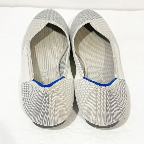 Rothy’s Size 8.5 Grey Multi Shade Round Toe Knit Ballet Flats