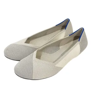 Rothy’s Size 8.5 Grey Multi Shade Round Toe Knit Ballet Flats