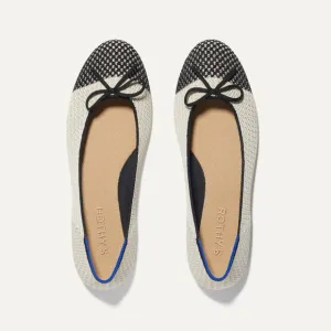 Rothy’s The Ballet Flat Bow In Coco With In Love Insole Comfort Classic Size 9.5