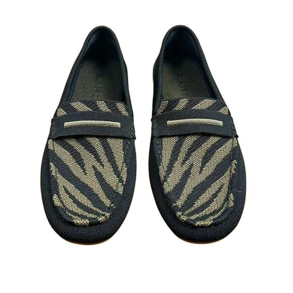 Rothy’s The Driver Loafers Dark Zebra Gym Outsoles Comfort Shoes Size 9.5