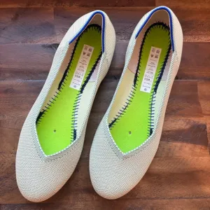 Rothy's The Flat in Mint Green Women's 10.5 MISSING INSOLES Excellent Condition
