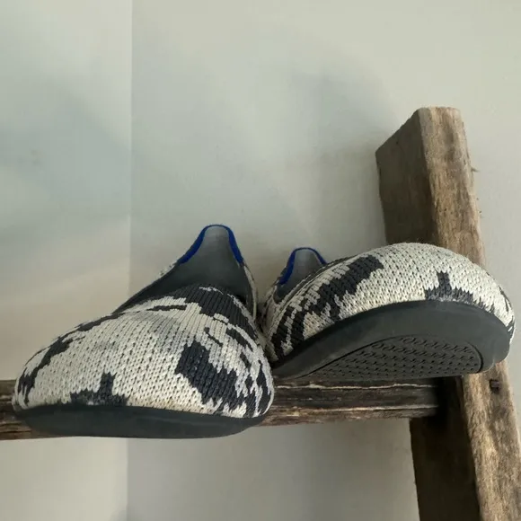 Rothy’s The Flat Original Gray Geometric Camo Flat Slip On Size 9