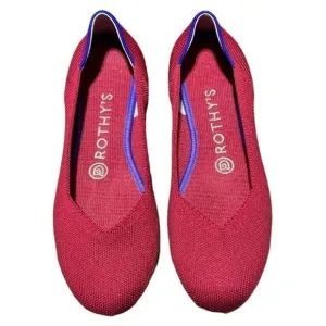 Rothy’s The Flat Round Toe Ballet Flats‎ Red Size 6.5