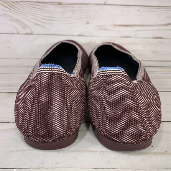 Rothy's The Flats Round Toe Plum Birdseye Women Size 8.5 Retired Slip On