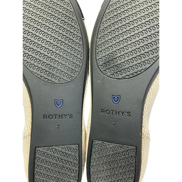 Rothy’s The Loafer Camel Captoe Women’s Size 7 Multicolored
