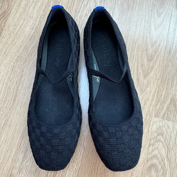 ROTHY'S The Max Square Toe Mary Jane Flats Size 6 VGUC