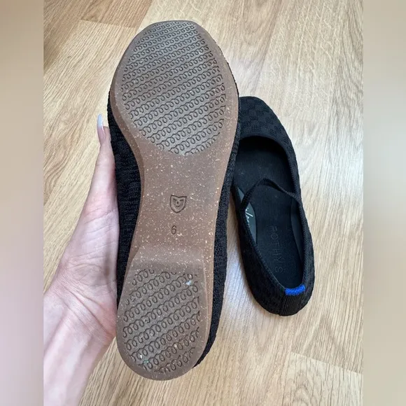 ROTHY'S The Max Square Toe Mary Jane Flats Size 6 VGUC