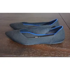 Rothy's The Point II Black Knit Women's Flats Size 9.5