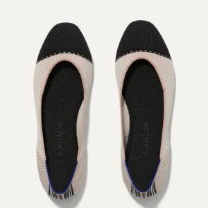 Rothy’s The Square flats in tuxedo 6.5