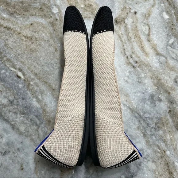 ROTHY’S THE SQUARE TUXEDO Flats Women’s 8
