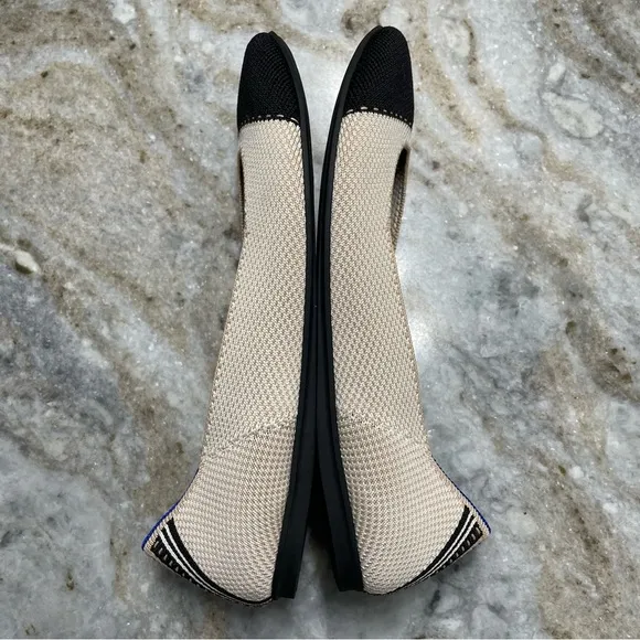 ROTHY’S THE SQUARE TUXEDO Flats Women’s 8