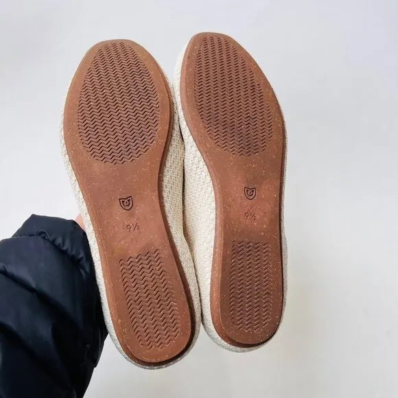 Rothy’s the square wrap flats, beige