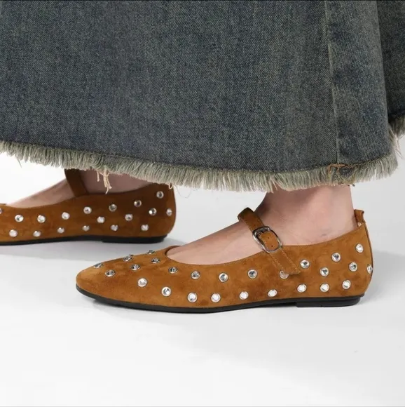 Round Toe Flats Slip-Ons