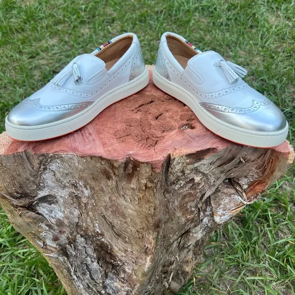 Royal Albatross Grace Slip-on Wingtip Spikeless Golf Shoe Handmade Portugal Sz 8