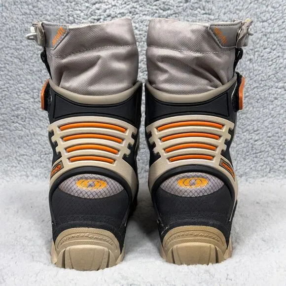 Salomon Snow Pro Womens Size 6.5 Snow Boots Gray Black Beige Contagrip Vintage