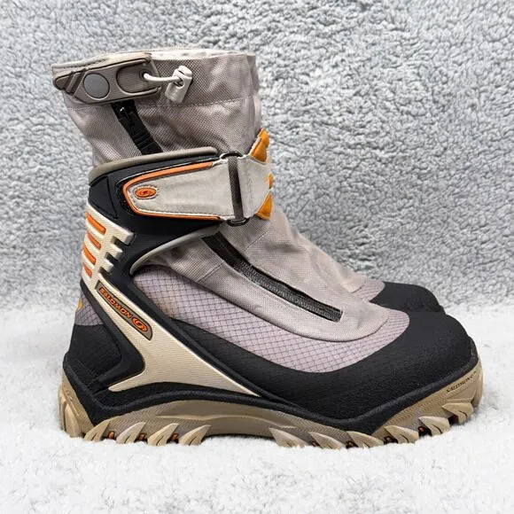 Salomon Snow Pro Womens Size 6.5 Snow Boots Gray Black Beige Contagrip Vintage