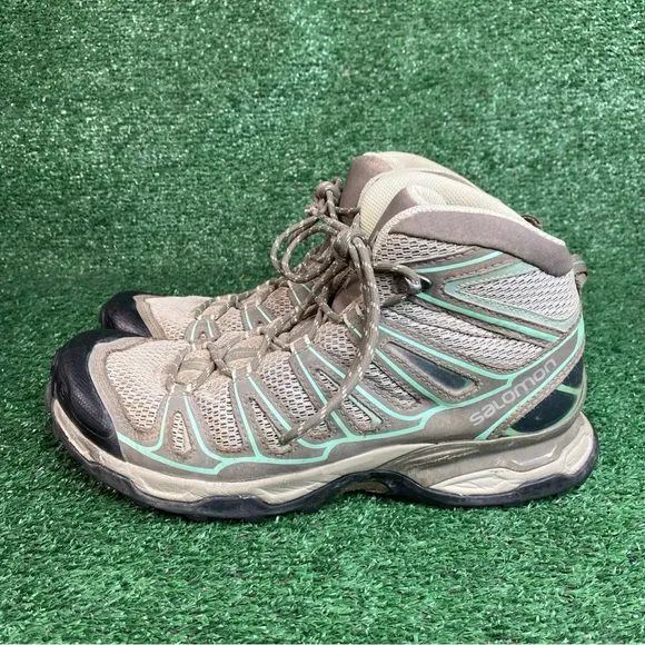 Salomon X Ultra Mid Aero 379176 Women’s Waterproof Hiking Boots Shoes Size 10