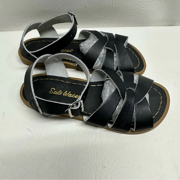 Salt water original Black Kids Sandals size 1