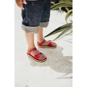 Salt Water Sandals Little Girl Size 13 Hoy Shoe Surfer Patent Red NEW