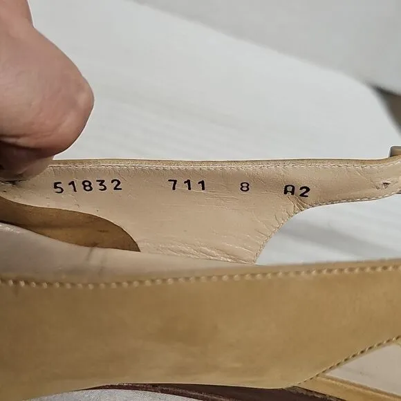 SALVATORE FERRAGAMO SLINGBACK FLATS BFPM-02-094