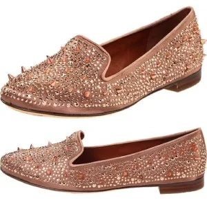 Sam Edelman Adena Studded Loafers 8.5 Rose Gold