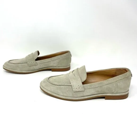 Sam Edelman Birch Suede Loafers in Light Sage Green Size 6.5