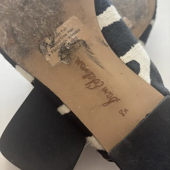 Sam Edelman Lavina Mule in Black/Ivory