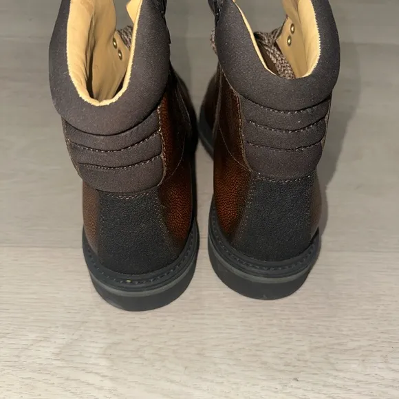 Santoni Everest Men's Brown Leather Hiking Boots