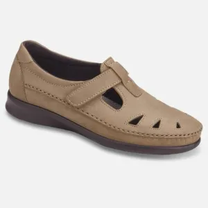 SAS Roamer EZ Strap Leather Orthopedic Comfort Walking Shoe Sage Women’s Size 7