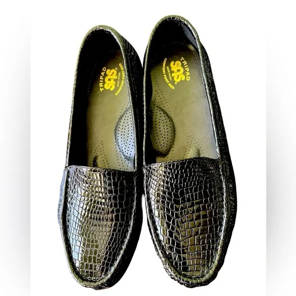 SAS Simplify - Everyday Croc Black Loafer - 11 Wide